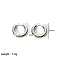 Simple and Elegant Stainless Steel Ring Hoop Earrings for Fashionistas, Silver, 16.5x4mm