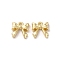 Rack Plating Alloy Pendant, Bowknot, Golden, 11x10.5x3mm, Hole: 1.4mm