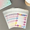 OPP Cellophane Bags, Top Seal Bags, Heart, 10x8x0.3cm, 50pcs/set, Thickness: 2.7 Mil(0.07mm)