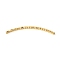 Brass Curved Tube Beads, Textured, Golden, 30x1.5mm, Hole: 0.8mm