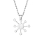 Non-Tarnish Stainless Steel Pendant Necklaces, Flower, Stainless Steel Color, No Size