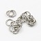 Tarnish Resistant 304 Stainless Steel Jump Rings, Stainless Steel Color, 22 Gauge, 4x0.6mm, Inner Diameter: 2.8mm, Hole: 3mm, about 2500pcs/bag