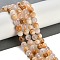 Natural Cherry Blossom Agate Beads Strands, Round, 8~8.5mm, Hole: 1.2mm, about 48pcs/strand, 15.55''(39.5cm)