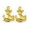 Alloy Pendants, Cadmium Free & Lead Free, Anchor, Golden, 17x12x4mm, Hole: 1.2mm, about 1250pcs/1000g