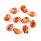 Glass Beads, Teardrop, Chocolate, 6x4x4mm, Hole: 1mm