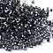 Glass Seed Beads, Silver Lined, Square, Prussian Blue, 3~4x3x3mm, Hole: 1.2mm, about 6300pcs/pound