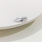 Brass Cuff Toe Rings, Platinum, Footprint, Inner Diameter: Adjustable