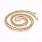 304 Stainless Steel Box Chains, Soldered, Golden, 3.5x3.5mm