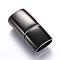 304 Stainless Steel Magnetic Clasps with Glue-in Ends, Rectangle, Gunmetal, 28.5x14x8.5mm, Hole: 12x6mm