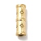 Ion Plating(IP)304 Stainless Steel Tube Beads, Bamboo Stick, Golden, 20x6.5x6.5mm, Hole: 3mm