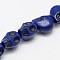 Synthetic Turquoise Beads Strands, Dyed, Skull, Midnight Blue, 12x10x11mm, Hole: 1mm