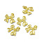 Rack Plating Alloy Pendants,  Bowknot Charm, Light Gold, 24x23x3.5mm, Hole: 1.8mm