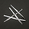 Metallic Wire Twist Ties, Iron Core, for Bread Candy Bags, Silver, 60x4mm, about 750~780pcs/bag
