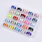 300D Nylon Embroidery Threads, 1-ply, with Plastic Bobbins and Clear Box, Mixed Color, 0.45mm, about 65.61~76.55 yards(60~70m)/strand, 25rolls/box