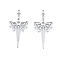 Non-Tarnish 201 Stainless Steel Pendant, Hollow Charms, Sword, Stainless Steel Color, 47x22.5x1.5mm, Hole: 1.4mm