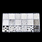 DIY 18 Style Resin & Acrylic Beads Jewelry Making Finding Kit, Round & Rice & Tube, White, 6.5~7x2~12x1.5~11.5mm, Hole: 0.7~2mm
