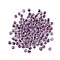 130Pcs 10G Transparent Glass Seed Beads, Round, Faceted, Indian Red, 4x3mm, Hole: 1mm