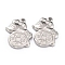 Non-Tarnish 304 Stainless Steel Pendants, Mouse, Stainless Steel Color, 18.5x12.5x2mm, Hole: 1.5mm