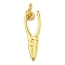Rack Plating Brass Pendants, with Jump Ring, Lead Free & Cadmium Free, Long-Lasting Plated, Pliers Charm, Real 18K Gold Plated, 19.5x6x2mm, Hole: 3mm