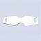 Cardboard Display Cards, Used For Necklace, Bracelet and Mobile Pendants, White, 124x46x0.3mm