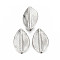Tibetan Style Alloy Beads, Oval, Cadmium Free & Lead Free, Platinum, 18.5x12x4mm, Hole: 1mm, about 450pcs/1000g