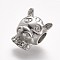 Tarnish Resistant 304 Stainless Steel European Beads, Twelve Chinese Zodiac Signs, Horse, Large Hole Beads, 14x12x10mm, Hole: 4.5mm