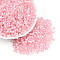 Glass Seed Beads, Inside Colours, Bicone, Pink, 4.5x3.5mm, Hole: 1.4mm, 6425pcs/pound