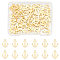 60Pcs 201 Stainless Steel Charms, Anchor, Real 18K Gold Plated, 12x9x1mm, Hole: 1.2mm
