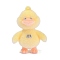 Flocky Resin Pendants, Duck, Yellow, 58x42x26mm, Hole: 3mm