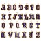 26Pcs 26 Styles Handmade MIYUKI Seed Beads, Loom Pattern Letter Pendants, with 304 Stainless Steel Jump Rings, Letter A~Z, 15~18x8~15x2mm, Hole: 2.5mm, 1pc/style