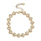 Brass Micro Pave Cubic Zirconia Link Bracelets for Women, Long-Lasting Plated, Real 18K Gold Plated, Heart, 7-1/8 inch(18cm), link: 7~15x8~9.5x2~4mm