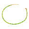 Bohemian Style Synthetic Imperial Jasper Tube Beaded Necklaces, Green Yellow