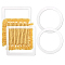 4Pcs 2 Styles Translucence Acrylic Knitting & Macrame Tassel Tool, Mixed Shapes, 150~160x150~160x3mm, Inner Diameter: 120~130x120~130mm, 2pcs/style