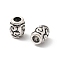 Tibetan Style Alloy Beads, Lead Free & Cadmium Free & Nickel Free, Column, Antique Silver, 6x4.5mm, Hole: 2.5mm