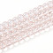 Baking Paint Transparent Glass Beads Strands, Round, Linen, 6~6.5mm, Hole: 1.2mm, about 138~142pcs/strand, 29.53~30.31 inch(75~77cm)