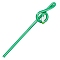 Solid Color Plastic Imitation Wood Pencil, High Musical Note Pencil, for Office & School Supplies, Green, 200x7mm