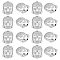 DICOSMETIC 16pcs 9mm 304 Stainless Steel Buddha Head Beads Metal Spacer Beads Human Loose Beads European Charm Beads for Jewelry Making, Hole: 1.6mm