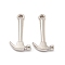 Alloy Pendants, Long-Lasting Plated, Lead Free & Cadmium Free, Hammer, Platinum, 25x12.5x3mm, Hole: 1.8mm
