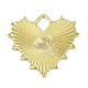 Текстурированные латунные подвески KK-M322-19G-1