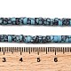 Окрашенные синтетические бирюзовые бусы нити G-Z089-A04-S-6