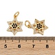 Латунные микро проложить кубического циркония подвески KK-C093-26B-G-3