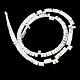 Синтетических Говлит бисер нитей G-Z045-A25-01-3