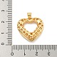 Подвески из латуни с прозрачным фианитом KK-U009-13G-01-3
