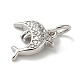 Латунные микропаве прозрачные подвески с фианитом KK-U046-02P-05-2