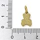 Подвески-медведи из синтетического малахита STAS-B075-01G-01-3