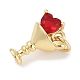 Латунные микро проложить кубического циркония подвески KK-Q028-70G-01-1