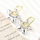 Серьги-кольца из латуни для женщин EJEW-U057-06C-04GP-3
