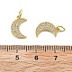 Латунные микро проложить кубического циркония подвески KK-C092-23C-G-3