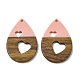 Подвески из смолы и ореха WOOD-I013-07B-1