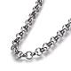 Не тускнеющие цепочки Rolo из нержавеющей стали 304 NJEW-F242-12P-D-2